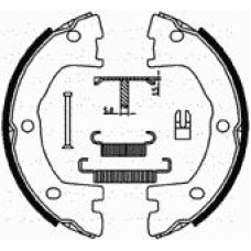 153-077K CIFAM Комплект тормозных колодок, стояночная тормозная с