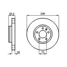 0 986 478 593 BOSCH Тормозной диск