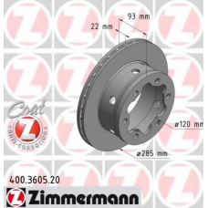 400.3605.20 ZIMMERMANN Тормозной диск