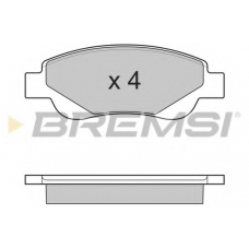 BP3225 BREMSI Комплект тормозных колодок, дисковый тормоз