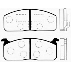 J PA-224AF JAPANPARTS Комплект тормозных колодок, дисковый тормоз