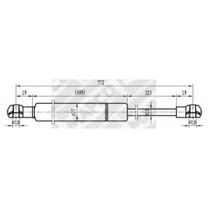 91860 MAPCO Газовая пружина, крышка багажник