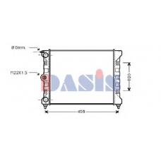 040440N AKS DASIS Радиатор, охлаждение двигателя