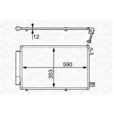 350203720000 MAGNETI MARELLI Конденсатор, кондиционер