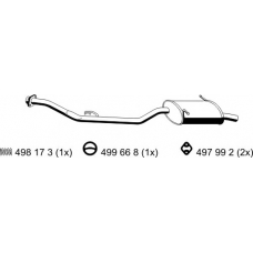 283168 ERNST Глушитель выхлопных газов конечный