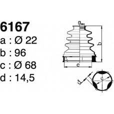 6167 DEPA Комплект пылника, приводной вал