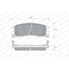 151-1781 WEEN Комплект тормозных колодок, дисковый тормоз
