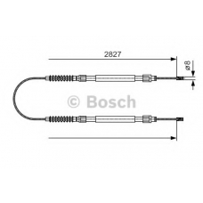 1 987 482 006 BOSCH Трос, стояночная тормозная система