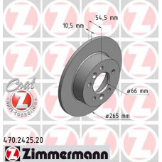 470.2425.20 ZIMMERMANN Тормозной диск
