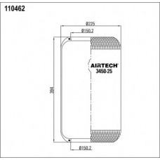 3450-25 Airtech Кожух пневматической рессоры