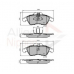 ADB0212 COMLINE Комплект тормозных колодок, дисковый тормоз