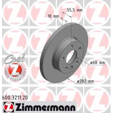600.3211.20 ZIMMERMANN Тормозной диск