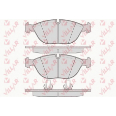 626.0881 VILLAR Комплект тормозных колодок, дисковый тормоз