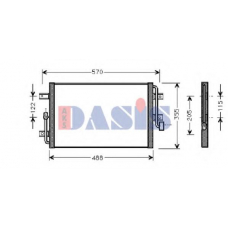 082031N AKS DASIS Конденсатор, кондиционер