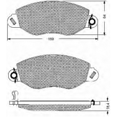 10653 BSF Комплект тормозных колодок, дисковый тормоз