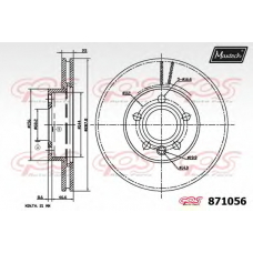 871056.6060 MAXTECH Тормозной диск