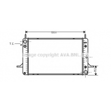 FDA2069 AVA Радиатор, охлаждение двигателя