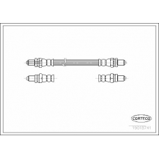 19018741 CORTECO Тормозной шланг