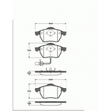 1501222555 S.b.s. Комплект тормозных колодок, дисковый тормоз
