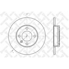 6020-4704-SX STELLOX Тормозной диск