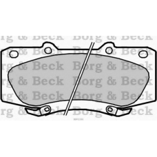 BBP2286 BORG & BECK Комплект тормозных колодок, дисковый тормоз