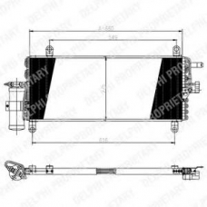 TSP0225147 DELPHI Конденсатор, кондиционер