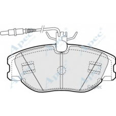 PAD898 APEC Комплект тормозных колодок, дисковый тормоз