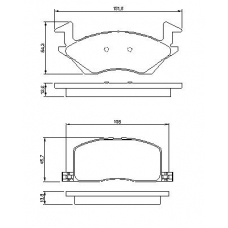 0 986 424 264 BOSCH Комплект тормозных колодок, дисковый тормоз