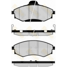 PA1522 BRAKE ENGINEERING Комплект тормозных колодок, дисковый тормоз