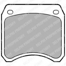 LP22 DELPHI Комплект тормозных колодок, дисковый тормоз