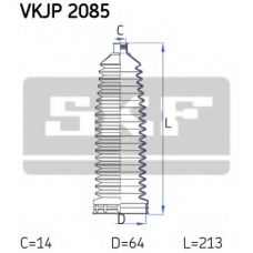 VKJP 2085 SKF Комплект пылника, рулевое управление