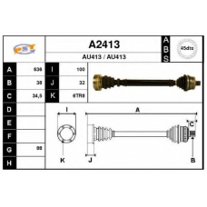 A2413 SNRA Приводной вал