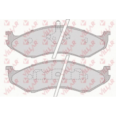626.0896 VILLAR Комплект тормозных колодок, дисковый тормоз
