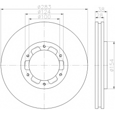 8DD 355 118-441 HELLA PAGID Тормозной диск