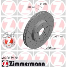 400.3679.20 ZIMMERMANN Тормозной диск