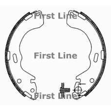 FBS604 FIRST LINE Комплект тормозных колодок