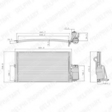 TSP0225050 DELPHI Конденсатор, кондиционер