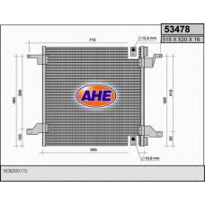 53478 AHE Конденсатор, кондиционер