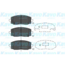 KBP-4006 KAVO PARTS Комплект тормозных колодок, дисковый тормоз