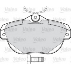 598939 VALEO Комплект тормозных колодок, дисковый тормоз