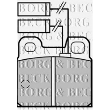 BBP1256 BORG & BECK Комплект тормозных колодок, дисковый тормоз