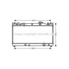 TO2341 Prasco Радиатор, охлаждение двигателя