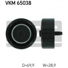 VKM 65038 SKF Паразитный / ведущий ролик, поликлиновой ремень