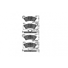 31116 SPIDAN Комплект тормозных колодок, дисковый тормоз