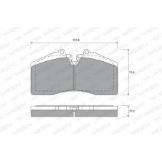 151-1520 WEEN Комплект тормозных колодок, дисковый тормоз