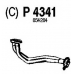 P4341 FENNO Труба выхлопного газа