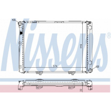62732A NISSENS Радиатор, охлаждение двигателя
