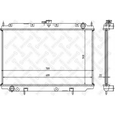 10-25058-SX STELLOX Радиатор, охлаждение двигателя