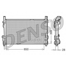 DRM17013 DENSO Радиатор, охлаждение двигателя