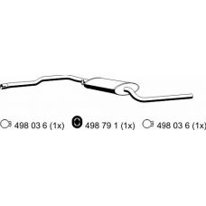 176064 ERNST Средний глушитель выхлопных газов